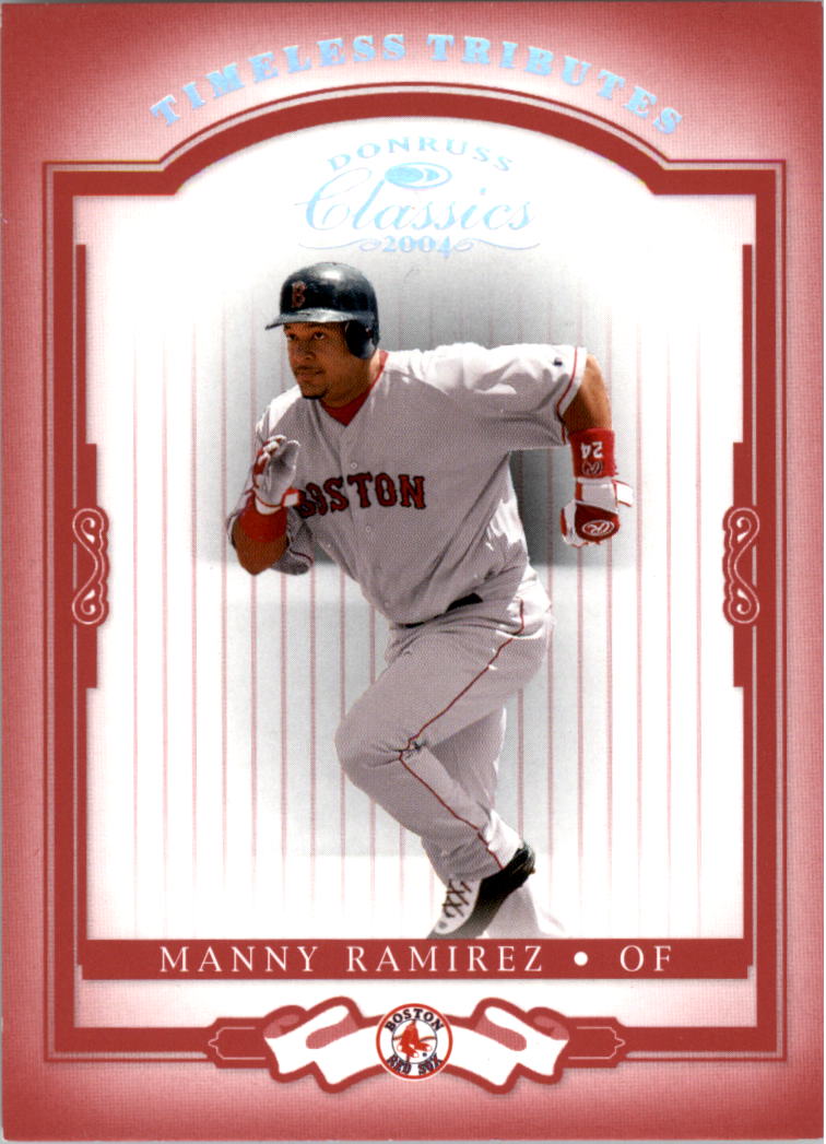 2004 Donruss Classics Timeless Tributes Red #17 Manny Ramirez
