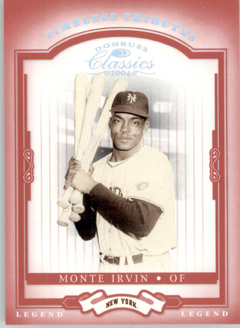 2004 Donruss Classics Timeless Tributes Red #166 Monte Irvin LGD