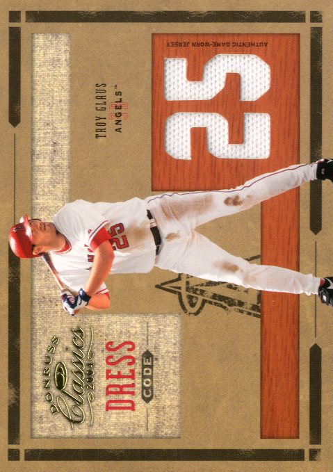 2004 Donruss Classics Dress Code Jersey Number #6 Troy Glaus