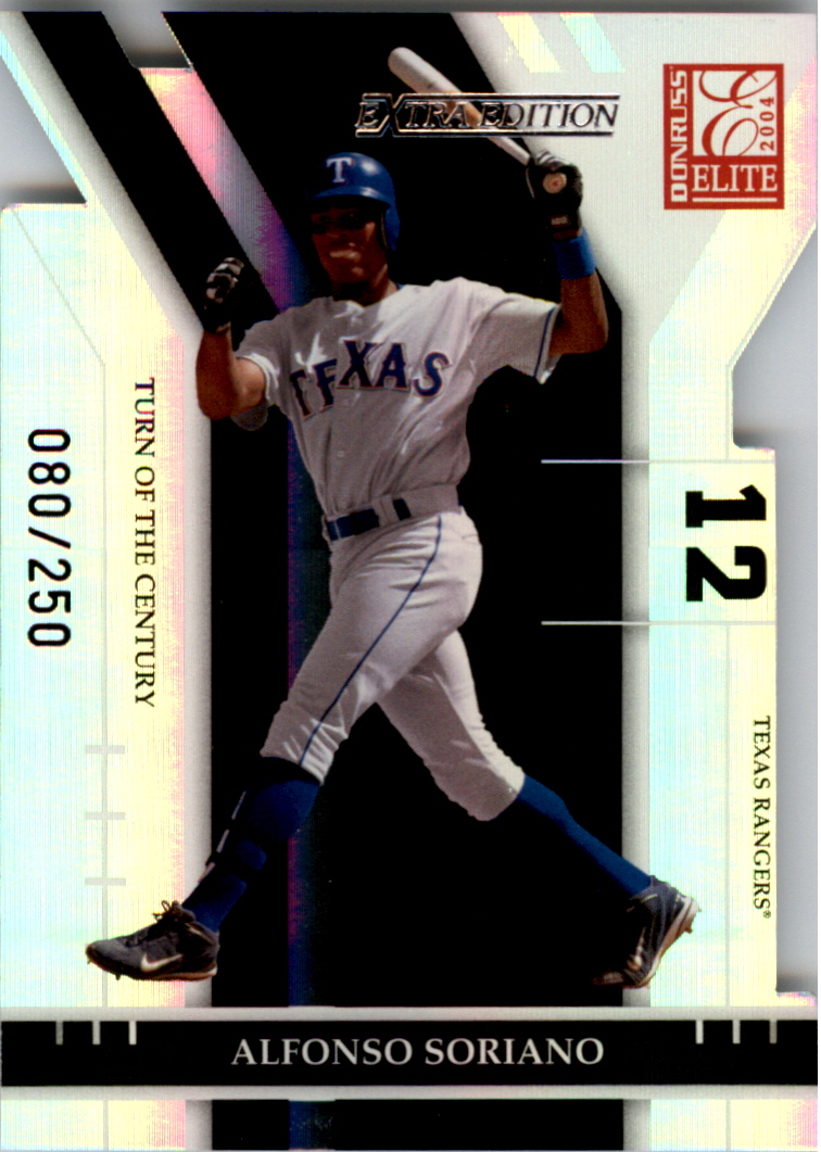 2004 Donruss Elite Extra Edition Turn of the Century #43 Alfonso Soriano