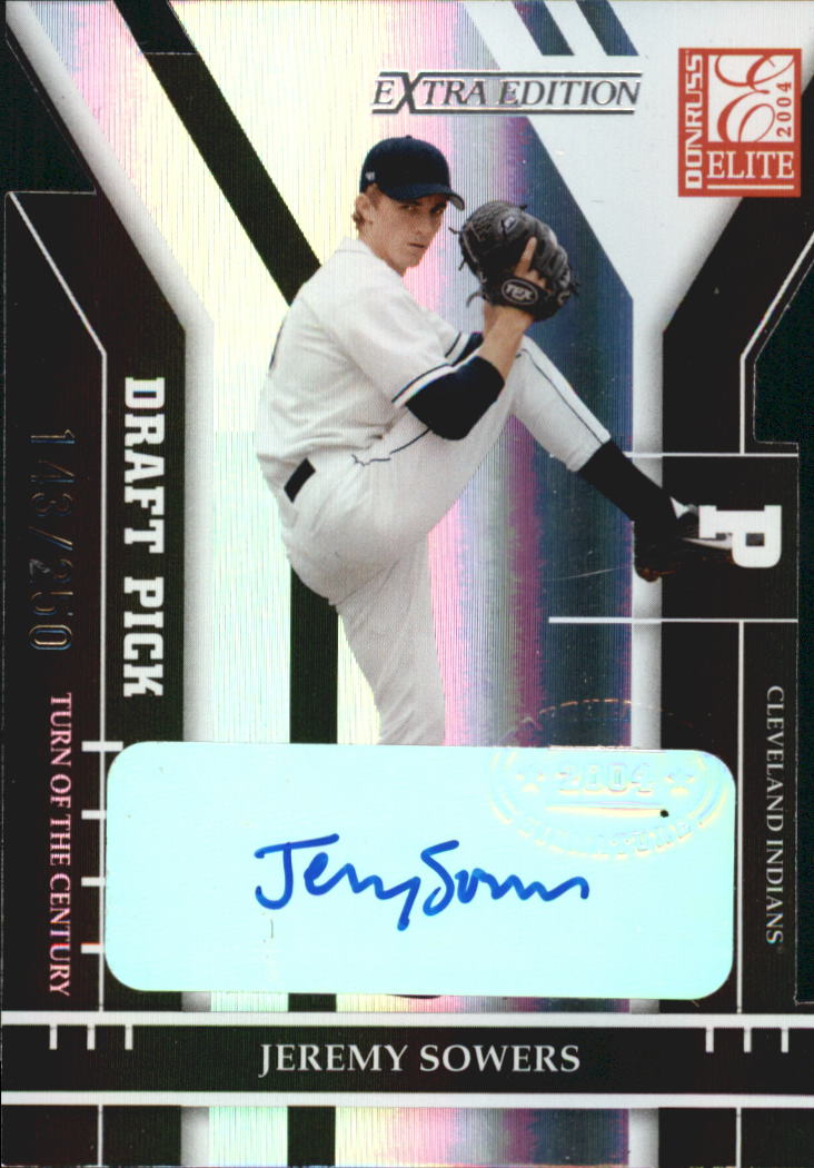 2004 Donruss Elite Extra Edition Signature Turn of the Century #286 Jeremy Sowers DP/250