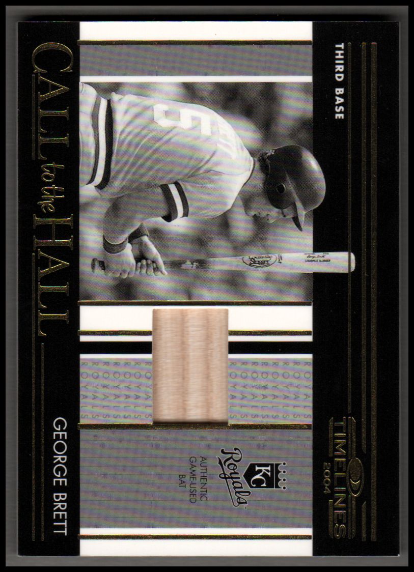 2004 Donruss Timelines Call to the Hall Material #7 George Brett Bat