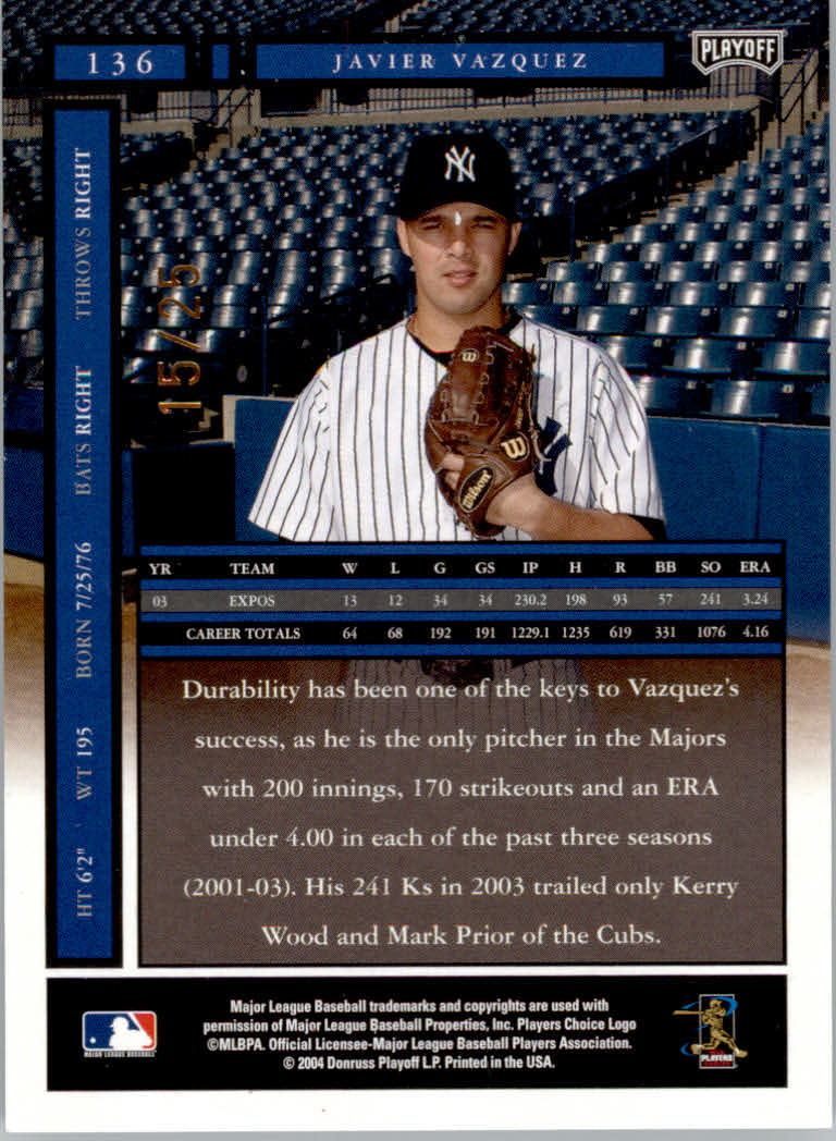 2004 Playoff Honors Baseball "Credits" Parallel Cards - Imagen 9 de 17