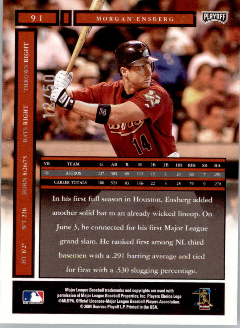 2004 Playoff Honors Baseball "Credits" Parallel Cards - Imagen 11 de 17