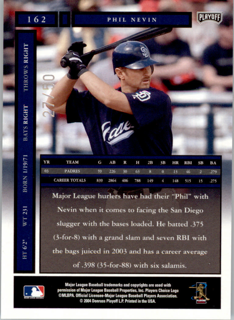 2004 Playoff Honors Baseball "Credits" Parallel Cards - Imagen 13 de 17