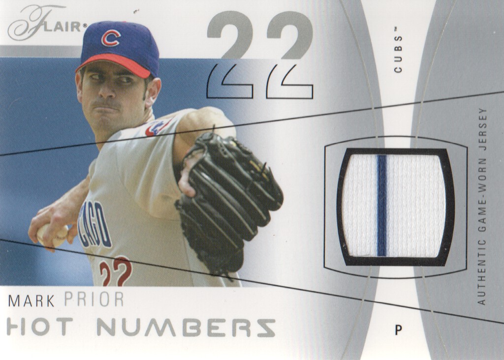 2004 Flair Hot Numbers Game Used Pewter #MAP Mark Prior