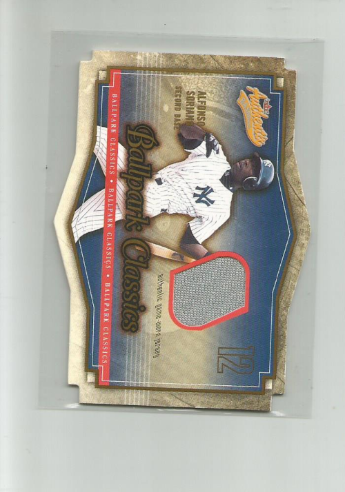 2004 Fleer Authentix Ballpark Classics Alex Rodriguez Jersey Texas