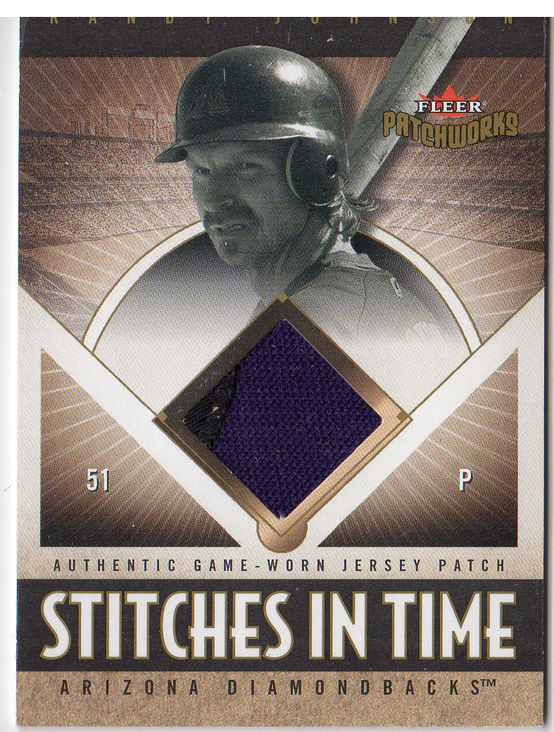 2004 Fleer Patchworks Stitches in Time Patch #RJ Randy Johnson