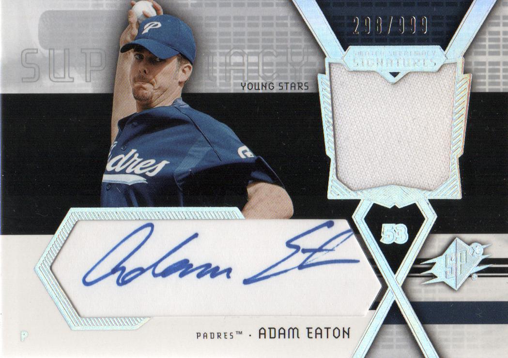 2004 SPx Swatch Supremacy Signatures Young Stars #AE Adam Eaton