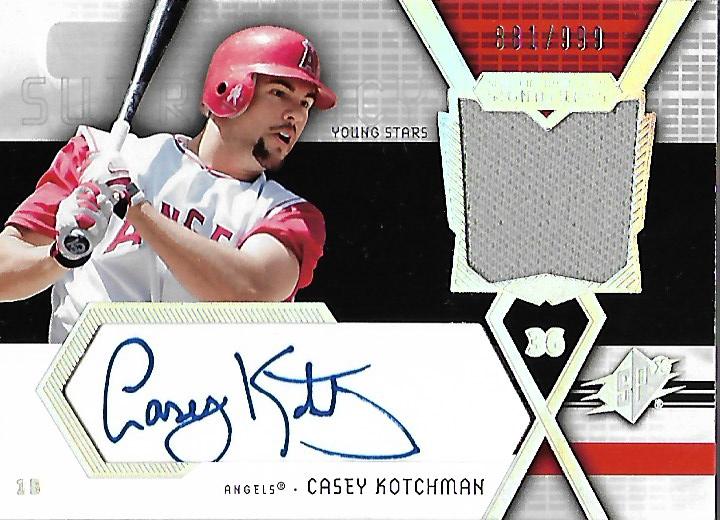 2004 SPx Swatch Supremacy Signatures Young Stars #CK Casey Kotchman