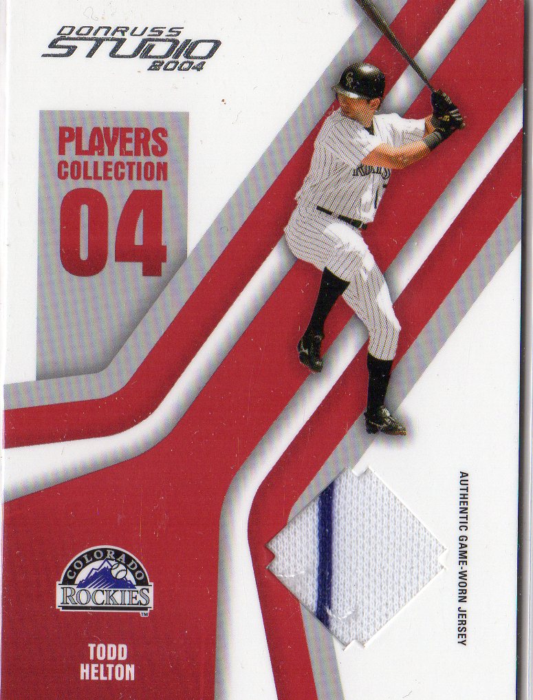 2004 Studio Players Collection Jersey #94 Todd Helton Home