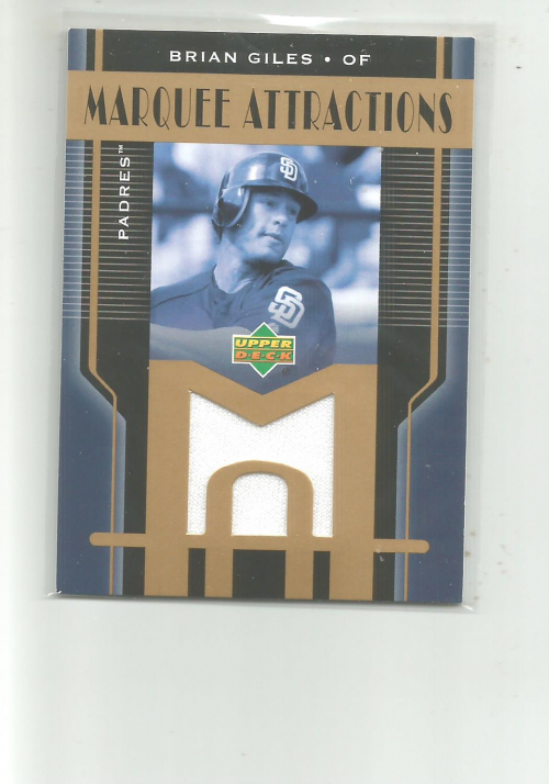 2004 Sweet Spot Marquee Attractions Jersey #MABG Brian Giles