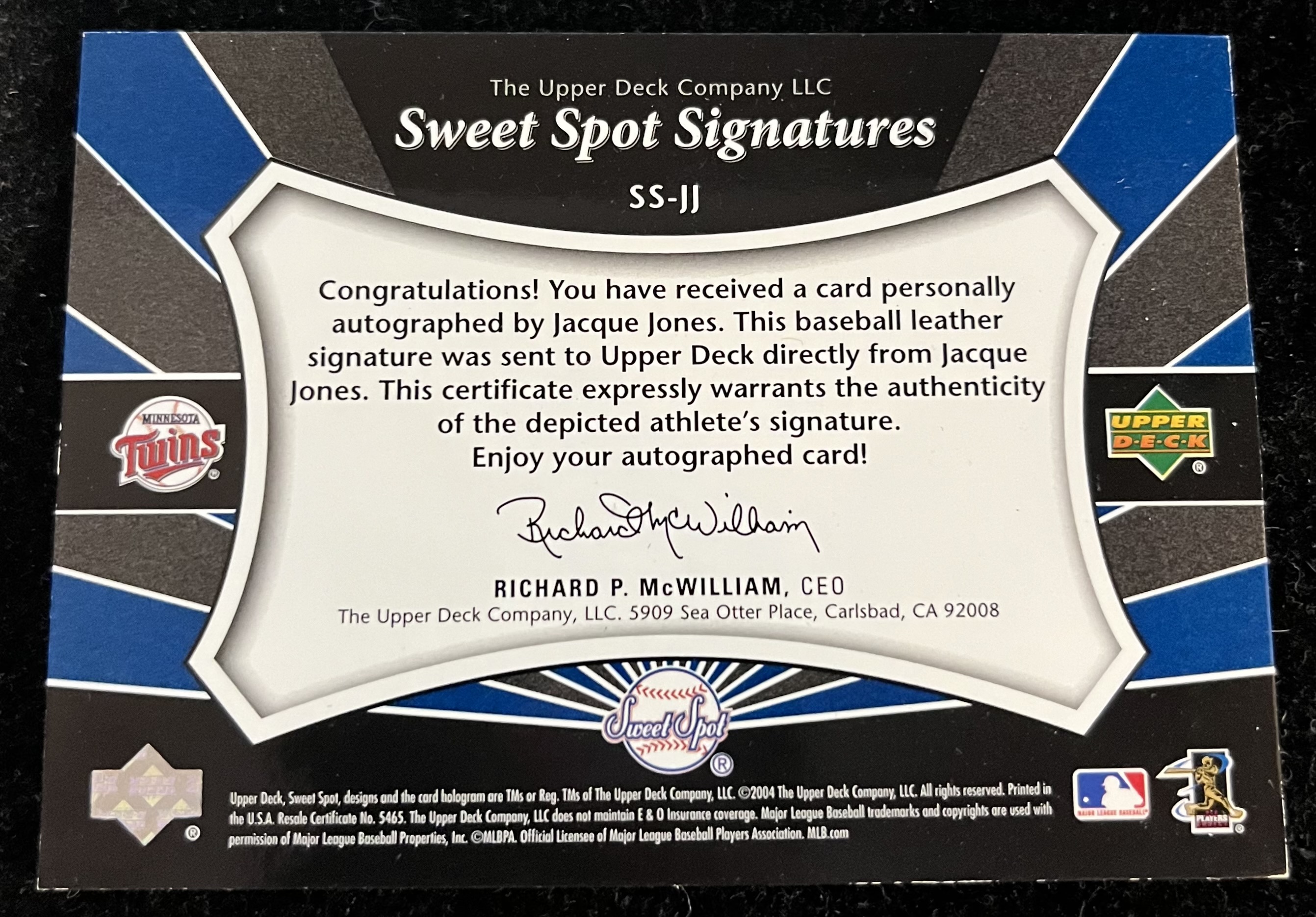 スポーツ選手 2004 Sweet Spot Classic Signatures DW 2004 Sweet Spot Classic - BaseballCardPedia.com