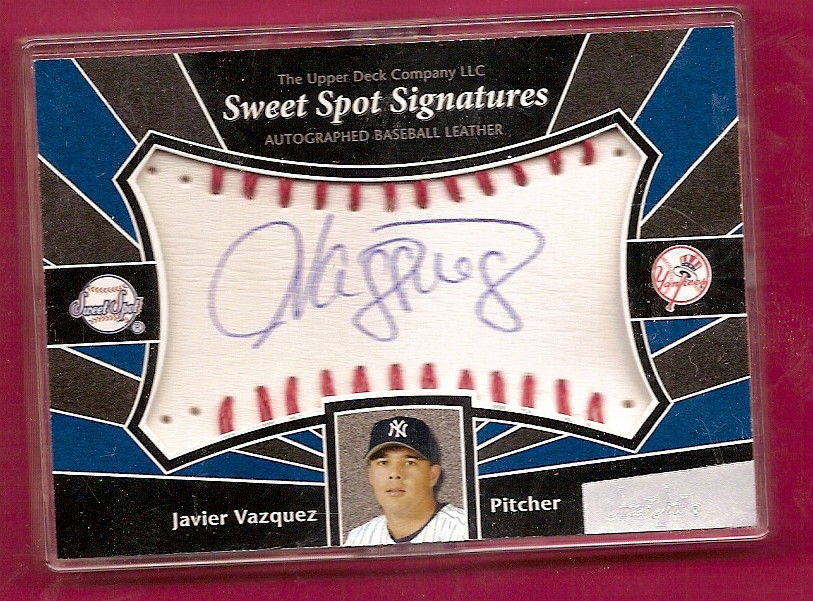 2004 Sweet Spot Signatures #SSJV Javier Vazquez T4
