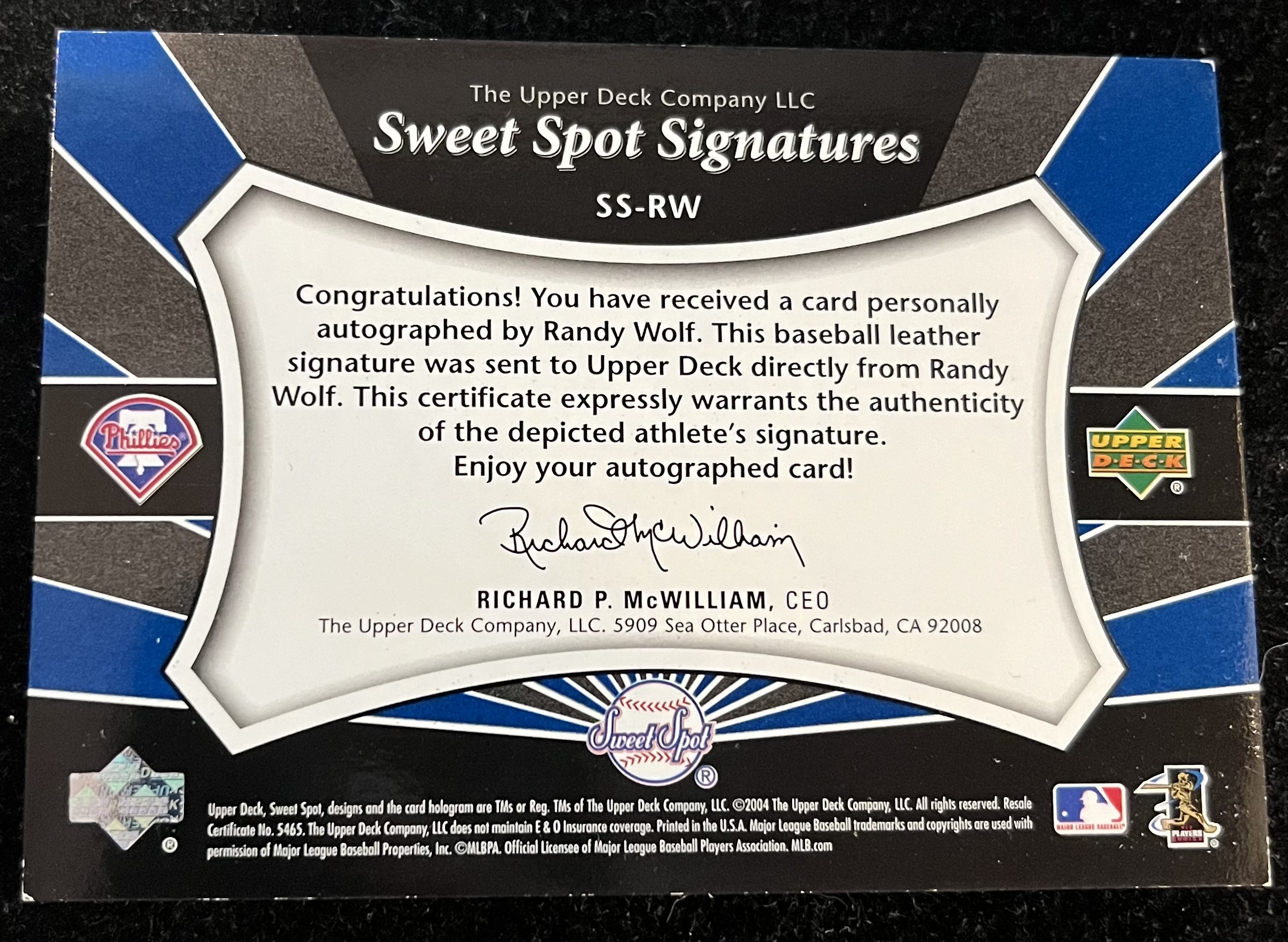 スポーツ選手 2004 Sweet Spot Classic Signatures DW 2004 Sweet Spot Classic - BaseballCardPedia.com