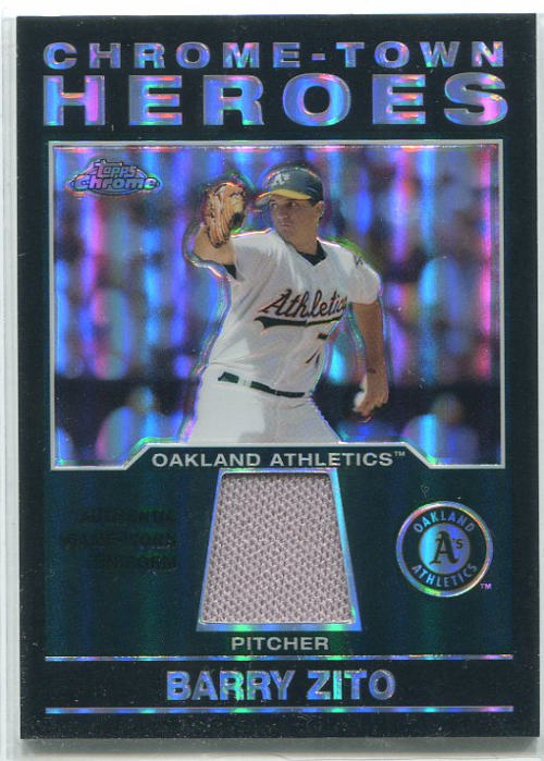 2004 Topps Chrome Town Heroes Relics #BZ Barry Zito Uni