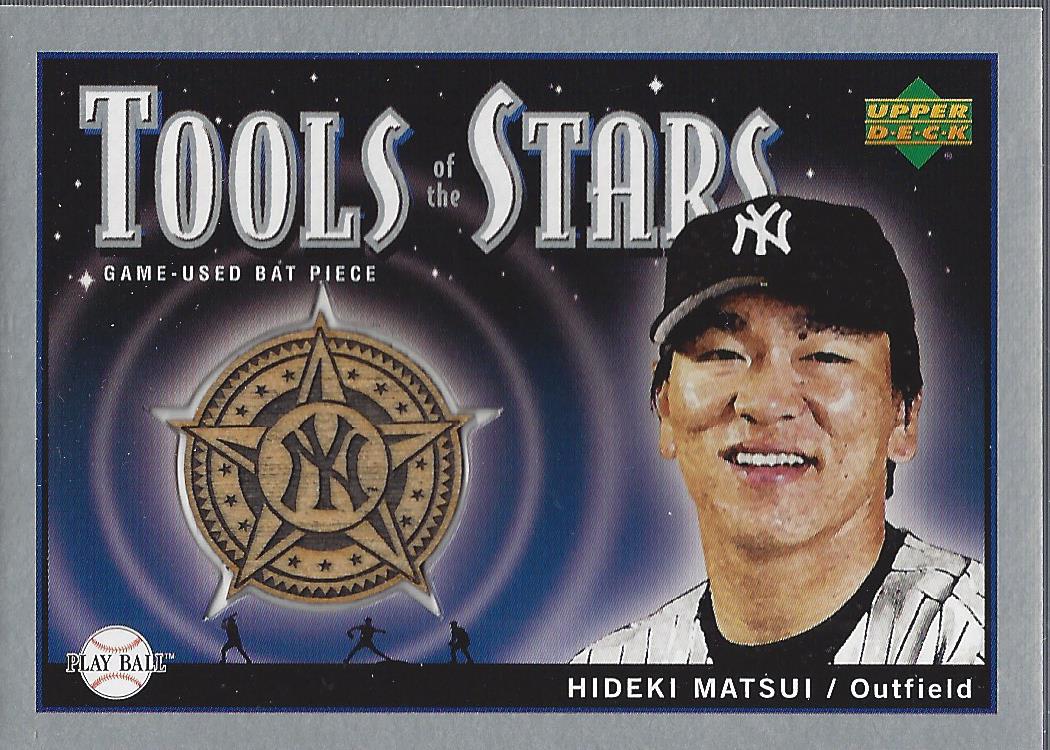 2004 Upper Deck Play Ball Tools of the Stars Bat #HM Hideki Matsui