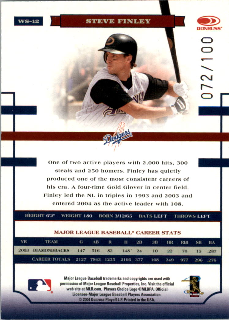 Donruss World Series HoloFoil 2004 #d/100 tú eliges - Imagen 13 de 69