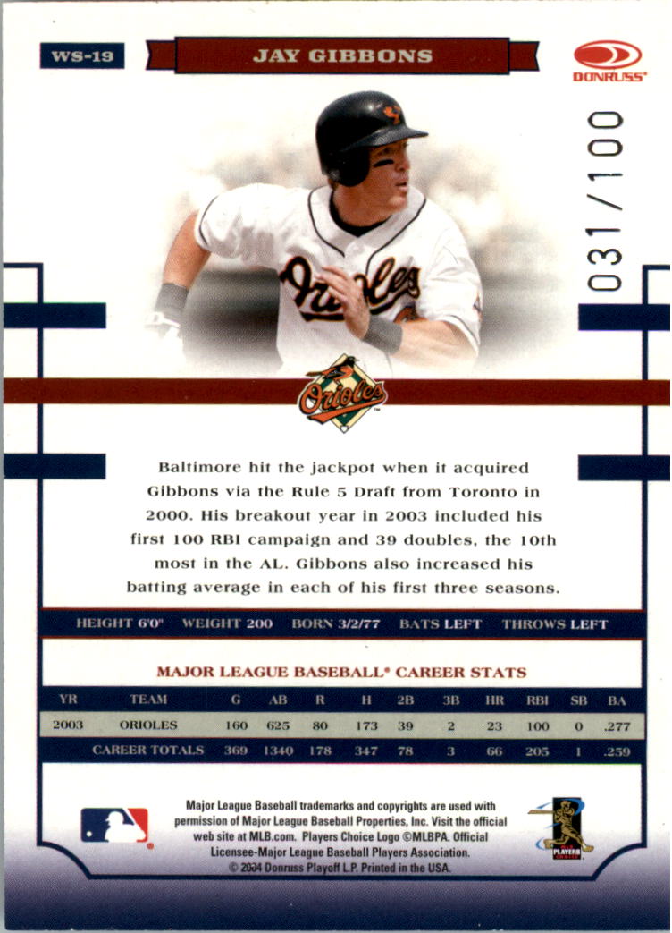 Donruss World Series HoloFoil 2004 #d/100 tú eliges - Imagen 17 de 69