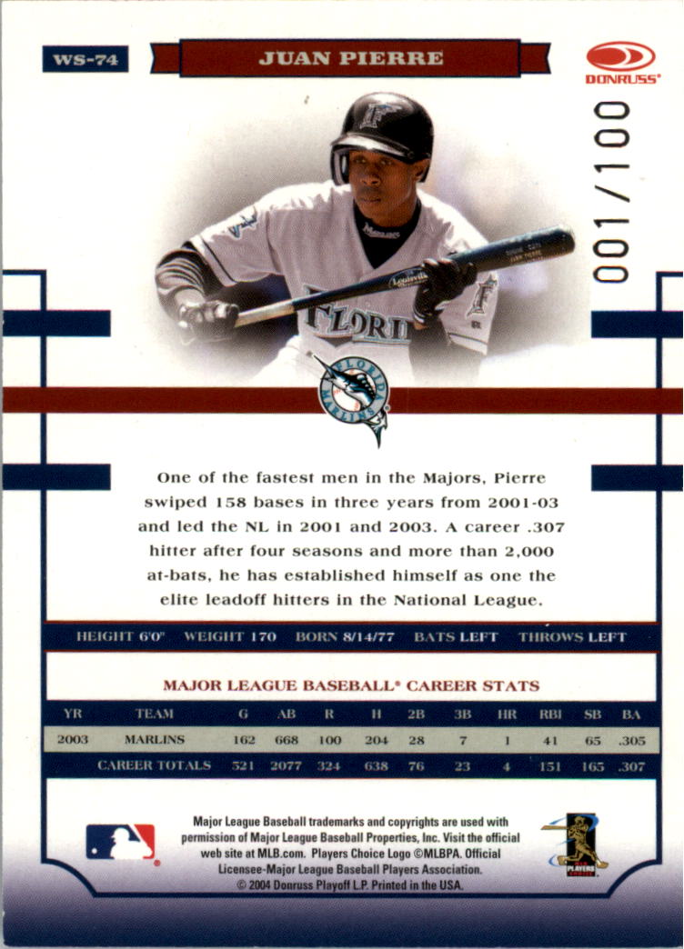 Donruss World Series HoloFoil 2004 #d/100 tú eliges - Imagen 33 de 69