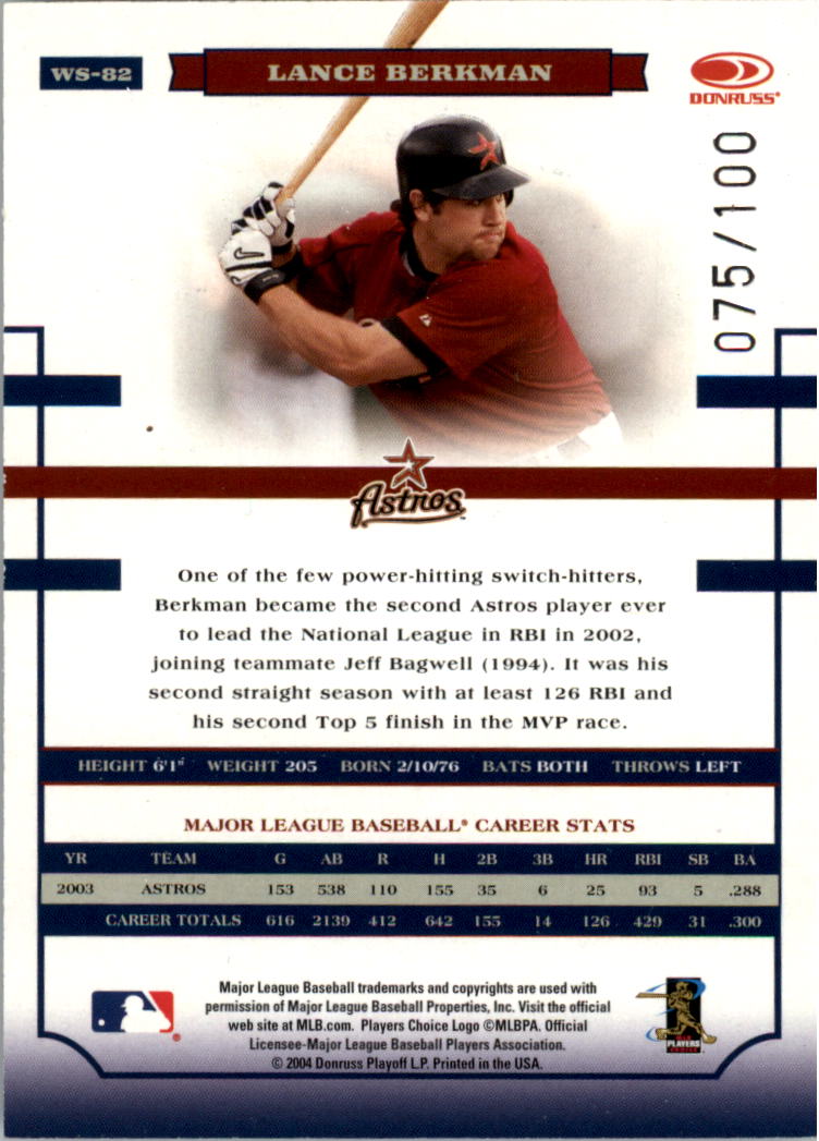 Donruss World Series HoloFoil 2004 #d/100 tú eliges - Imagen 35 de 69