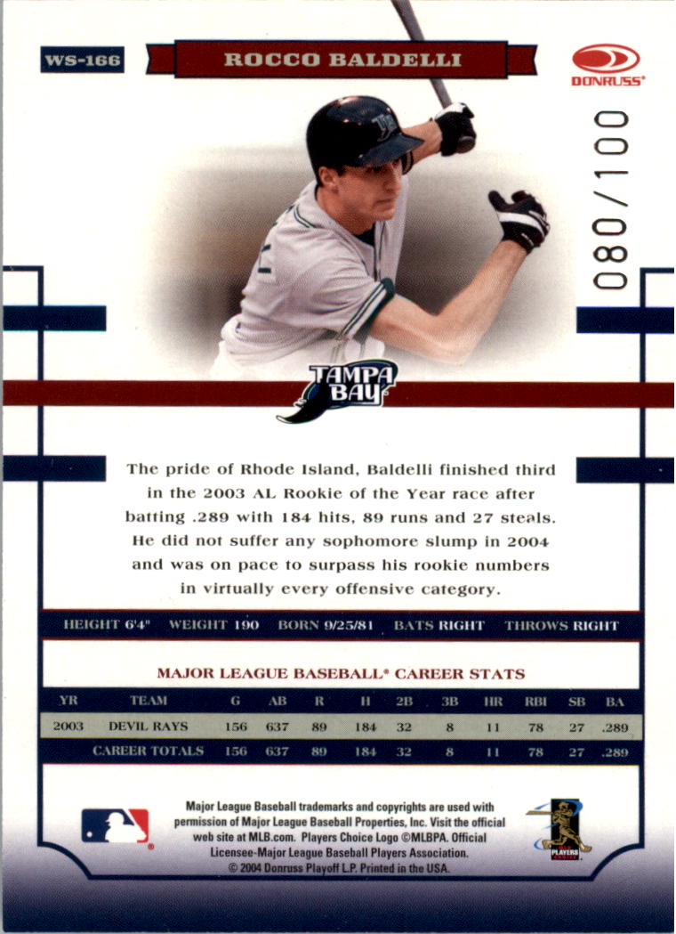 Donruss World Series HoloFoil 2004 #d/100 tú eliges - Imagen 55 de 69