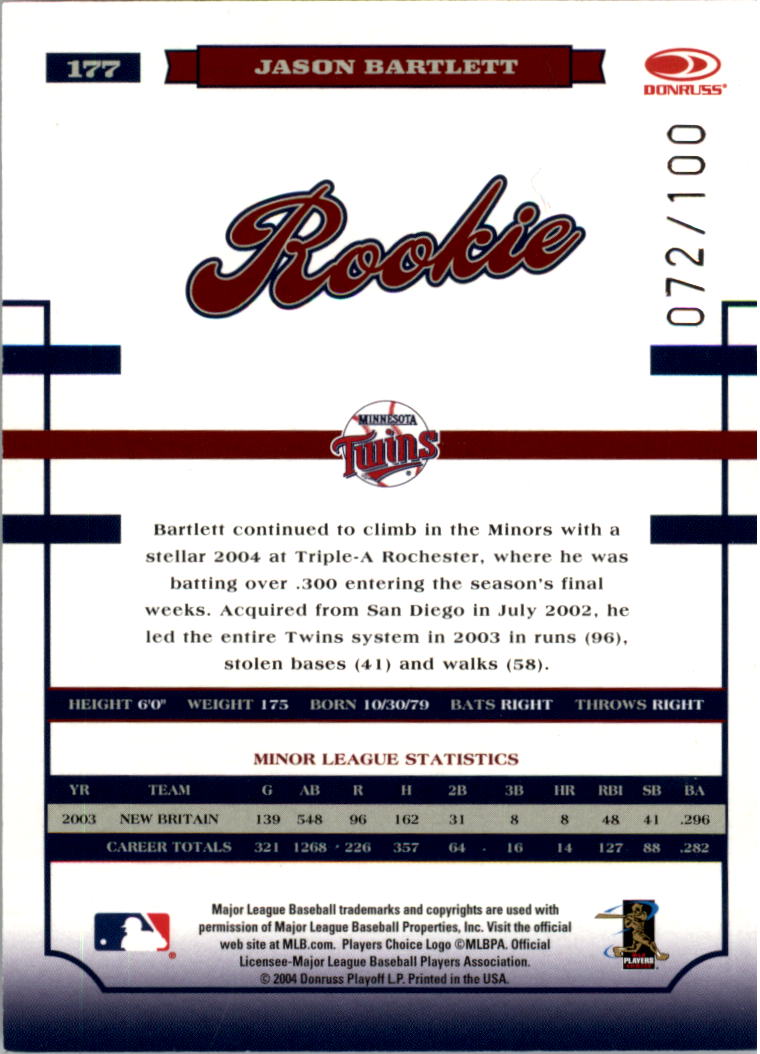 Donruss World Series HoloFoil 2004 #d/100 tú eliges - Imagen 63 de 69
