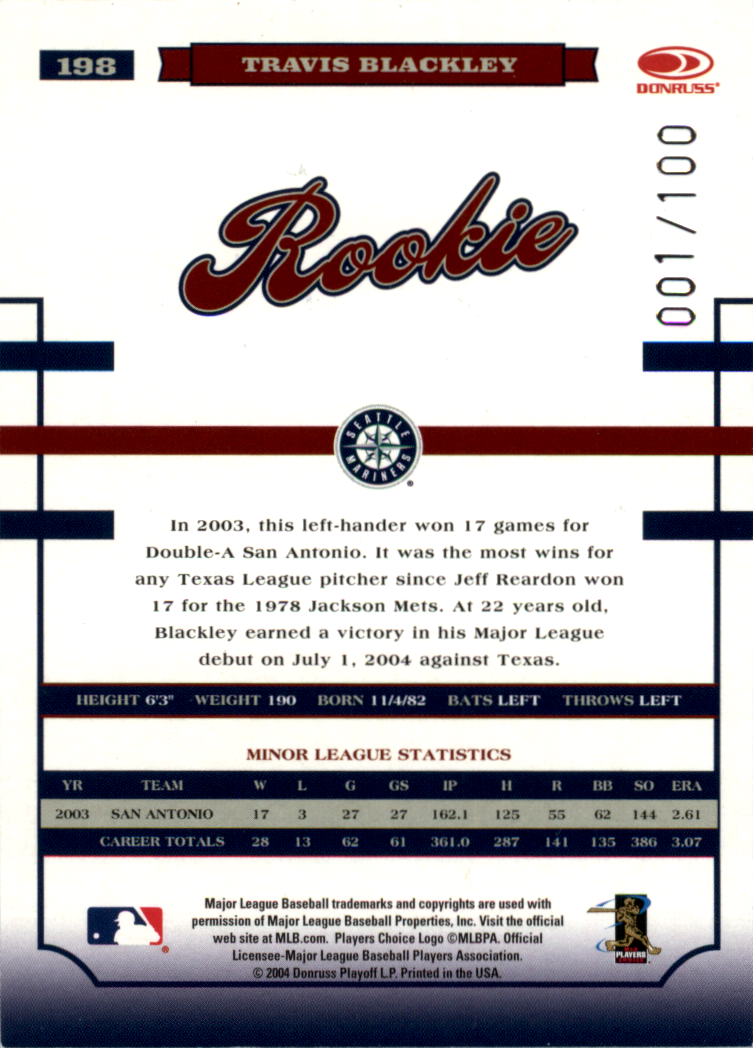 Donruss World Series HoloFoil 2004 #d/100 tú eliges - Imagen 69 de 69