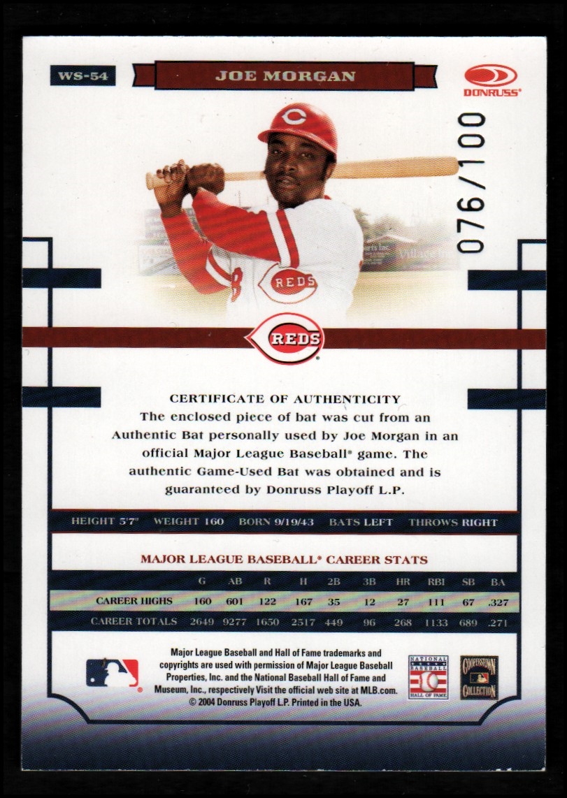 2004 Donruss World Series Material Bat YOU PICK - Picture 13 of 37
