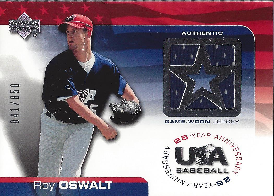 2004 USA Baseball 25th Anniversary Game Jersey #RO Roy Oswalt/850