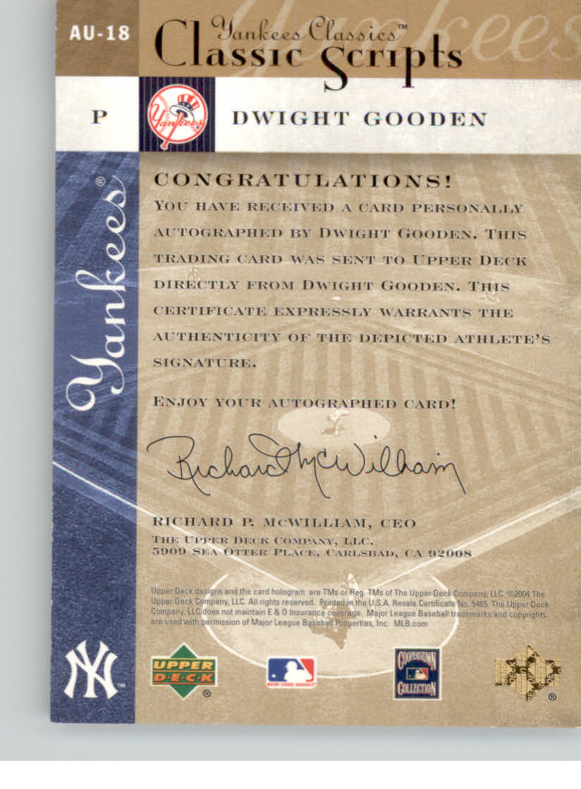 2004 UD YANKEES CLASSICS SCRIPTS BASEBALL ASSORTED SINGLES U-PICK - Picture 27 of 105