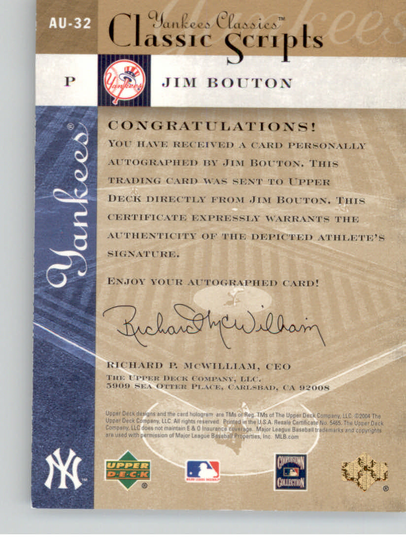 2004 UD YANKEES CLASSICS SCRIPTS BASEBALL ASSORTED SINGLES U-PICK - Picture 51 of 105