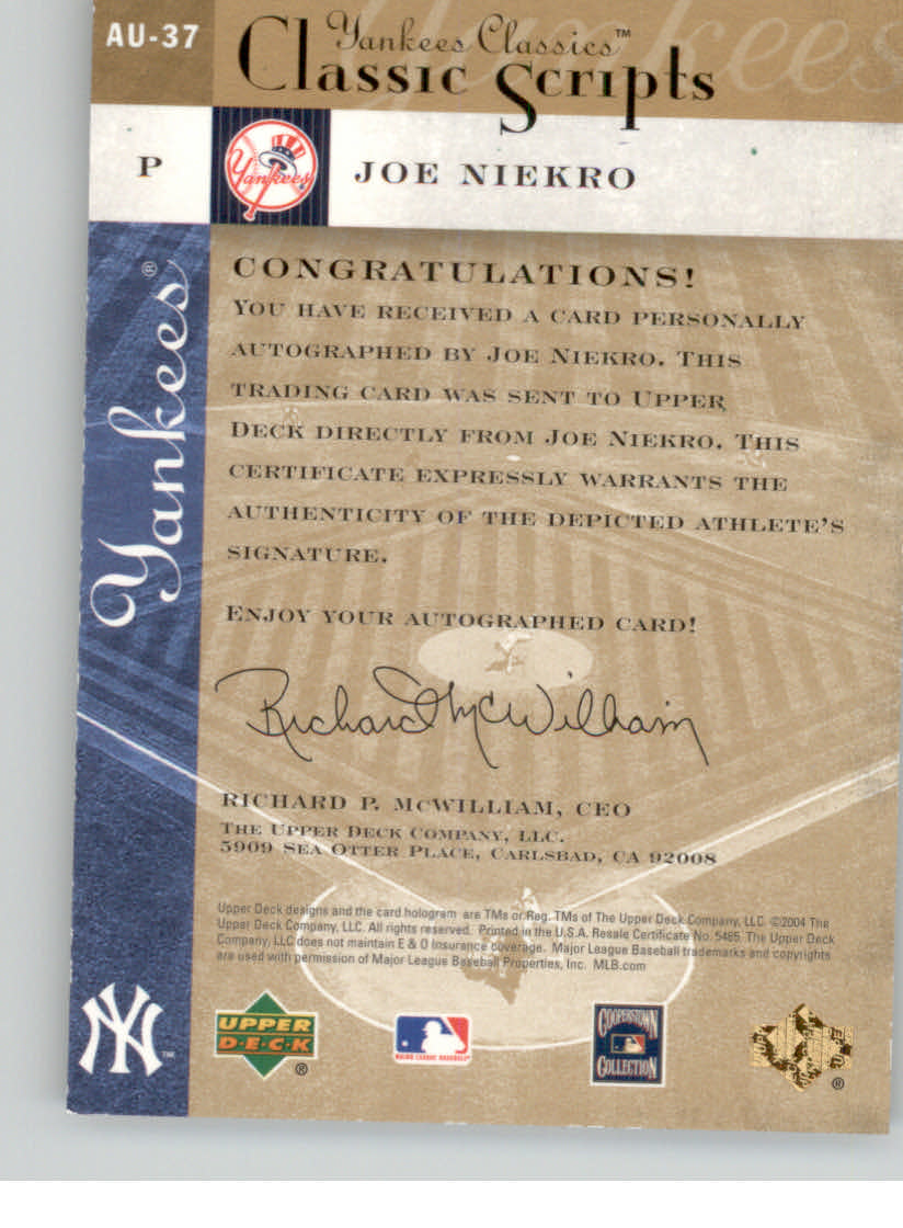 2004 UD YANKEES CLASSICS SCRIPTS BASEBALL ASSORTED SINGLES U-PICK - Picture 59 of 105