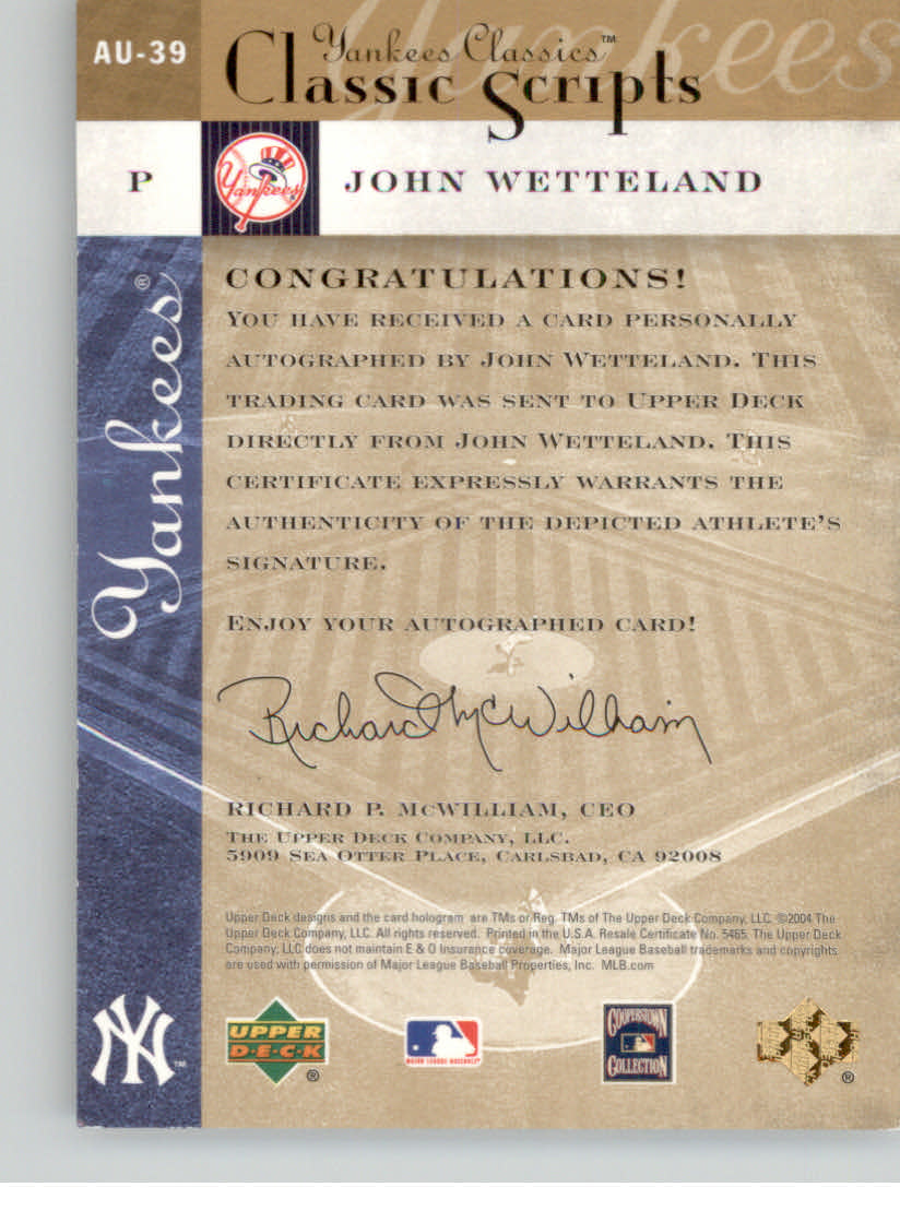 2004 UD YANKEES CLASSICS SCRIPTS BASEBALL ASSORTED SINGLES U-PICK - Picture 63 of 105