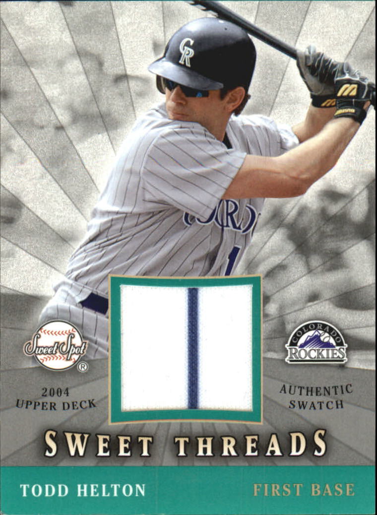 2004 Sweet Spot Sweet Threads #STSHE Todd Helton