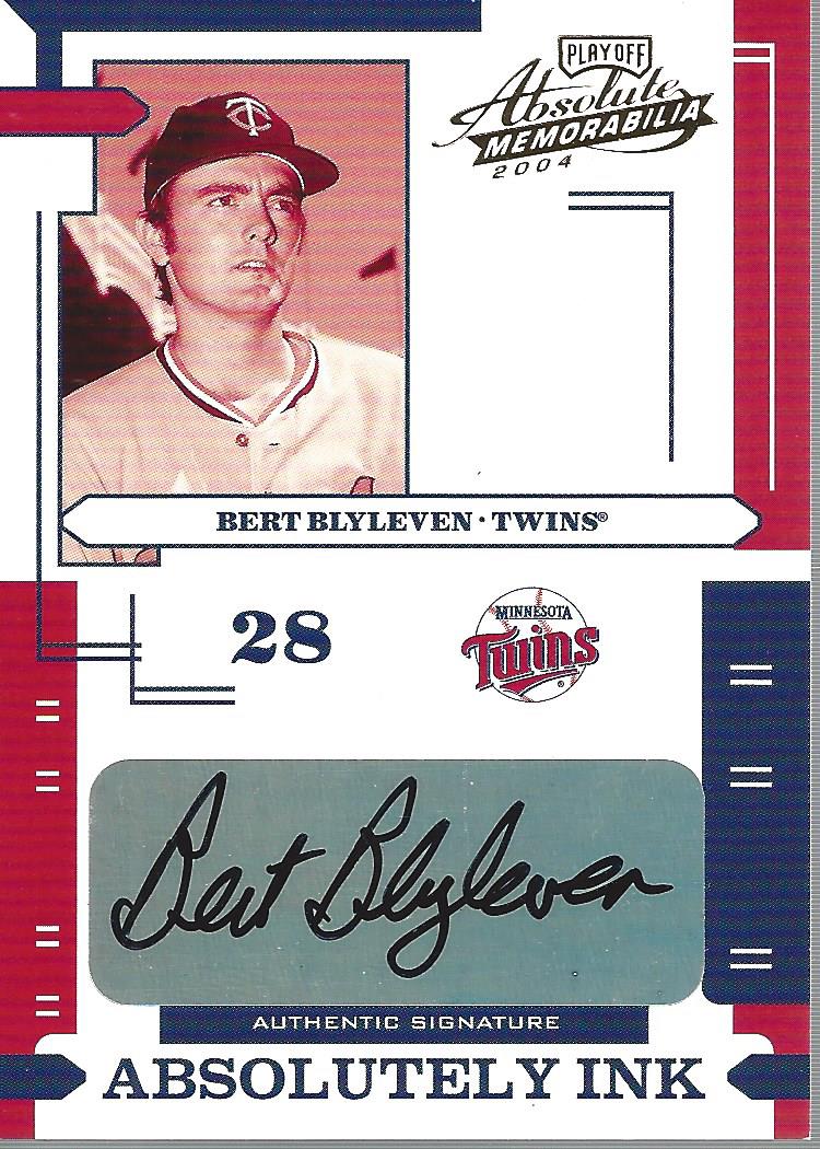 2004 Absolute Memorabilia Absolutely Ink #AI16 Bert Blyleven/100