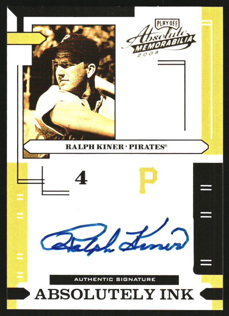 2004 Absolute Memorabilia Absolutely Ink #AI99 Ralph Kiner/100