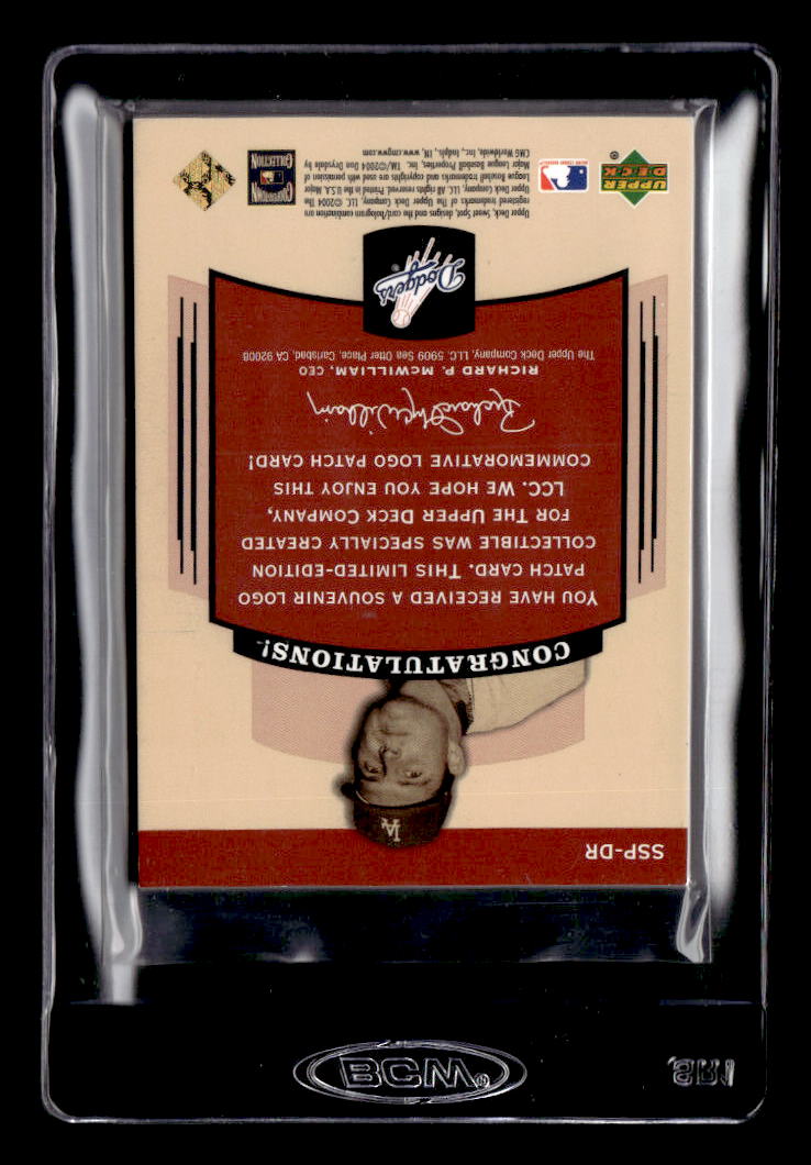2004 Sweet Spot Classic Patch 300 #SSPDR Don Drysdale Dodgers back image