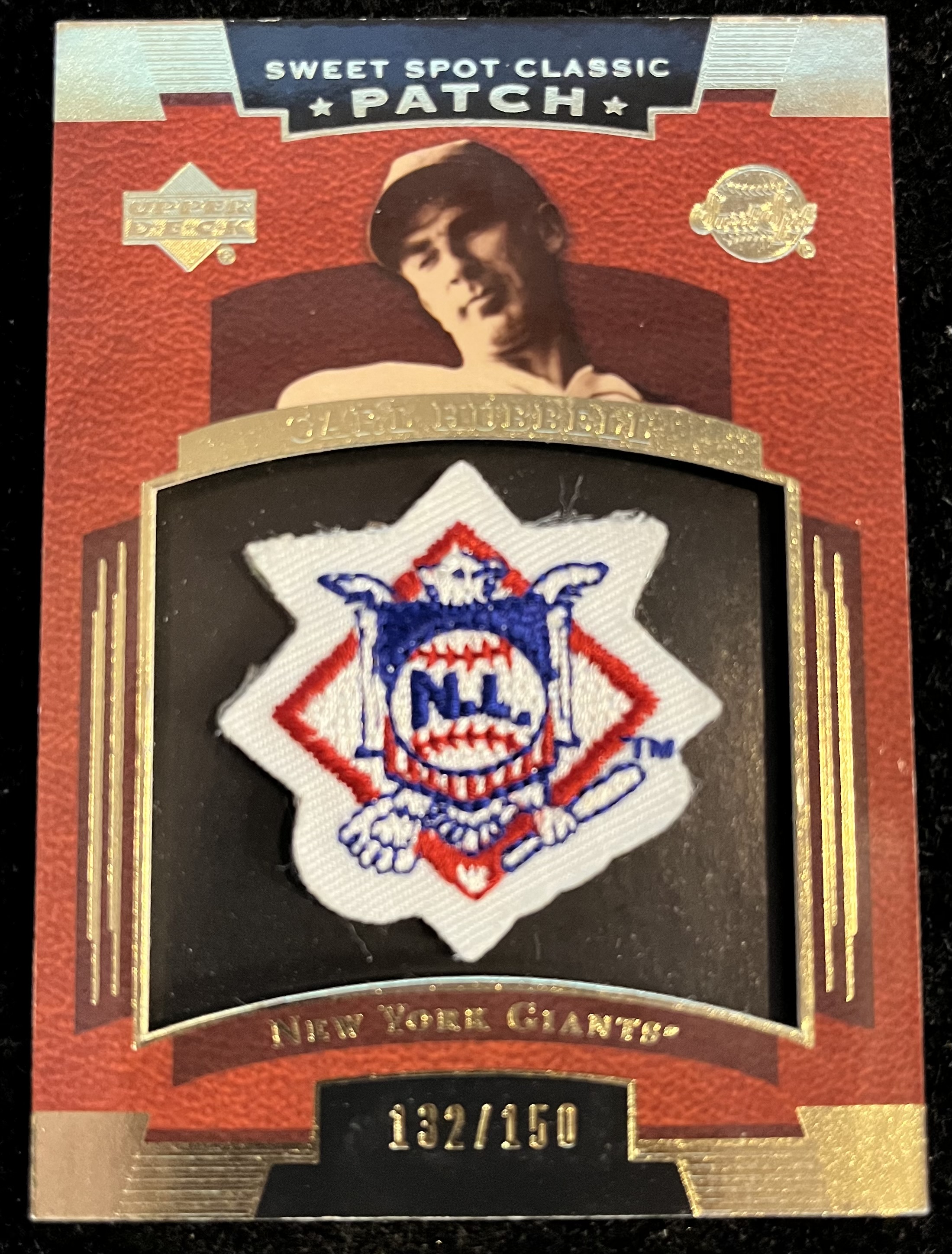 2004 Sweet Spot Classic Patch 150 #SSPCH Carl Hubbell NL