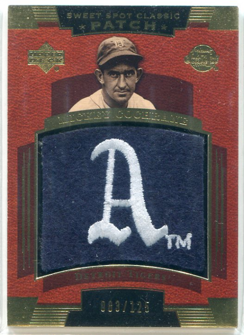 2004 Sweet Spot Classic Patch 125 #CO Mickey Cochrane A's