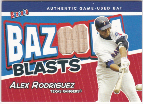 2004 Bazooka Blasts Bat Relics #AR Alex Rodriguez B
