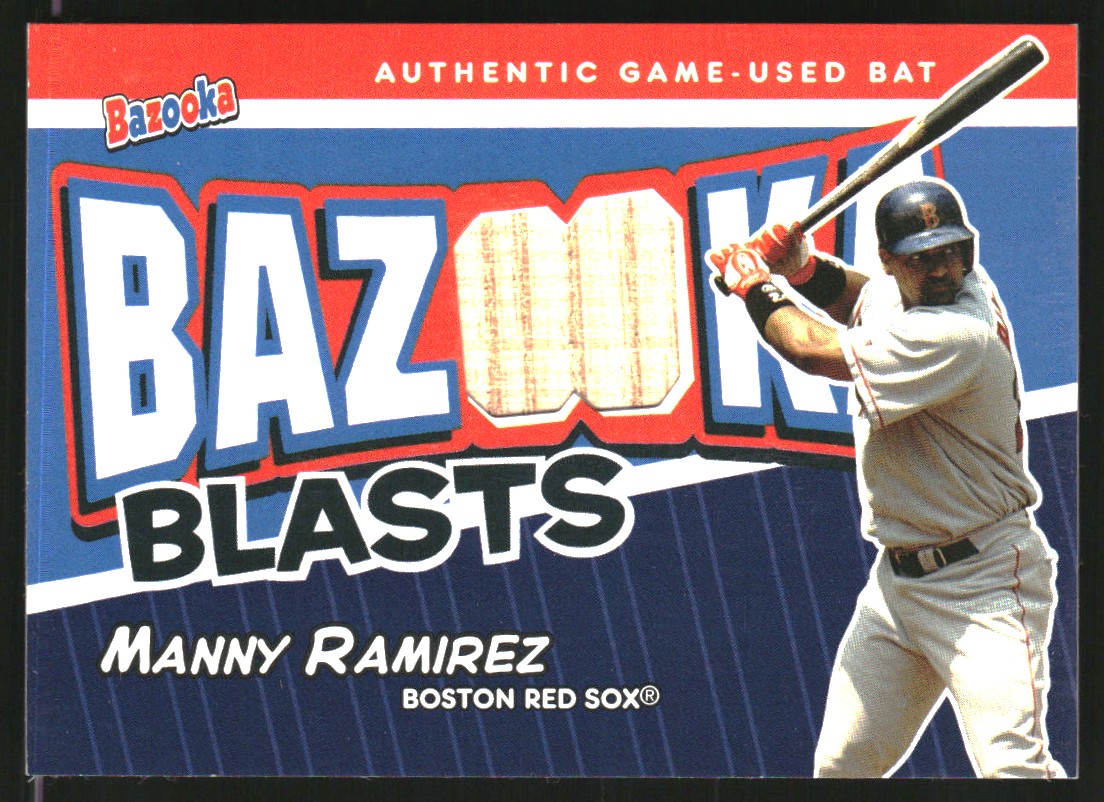 2004 Bazooka Blasts Bat Relics #MR Manny Ramirez B