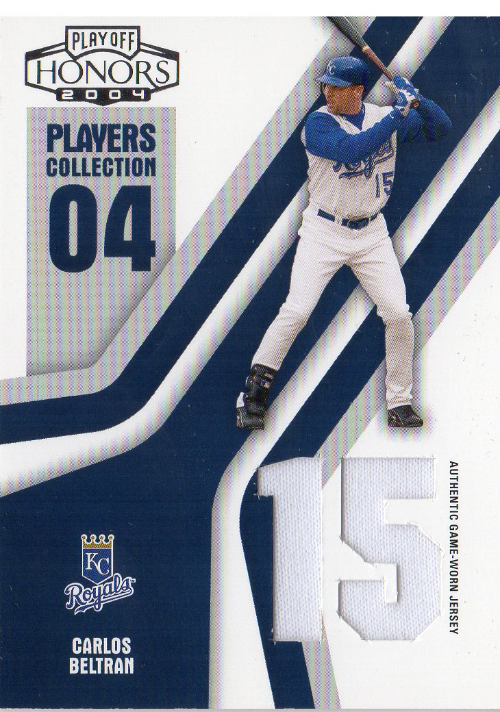 2004 Playoff Honors Players Collection Jersey Blue Number #14 Carlos Beltran