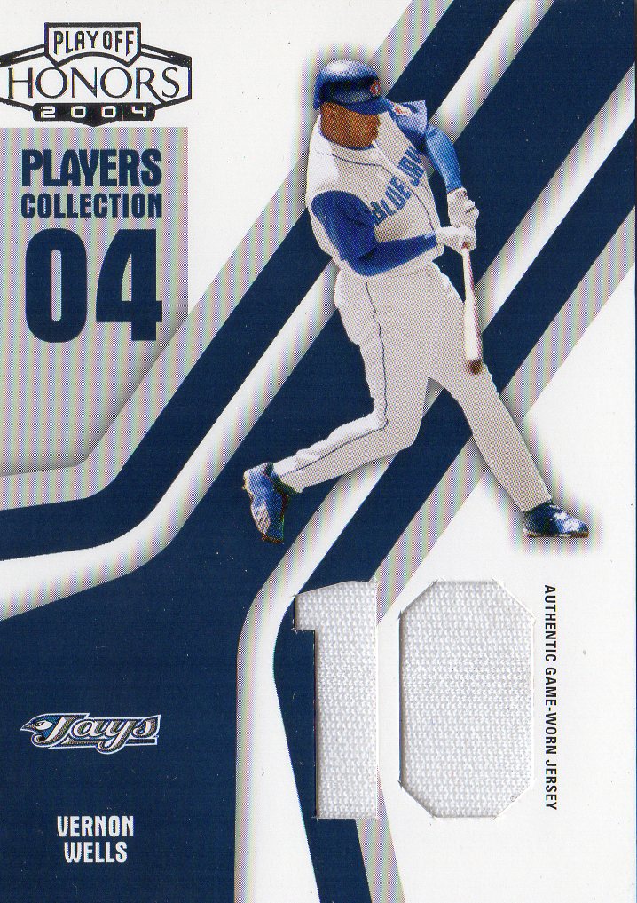 2004 Playoff Honors Players Collection Jersey Blue Number #98 Vernon Wells