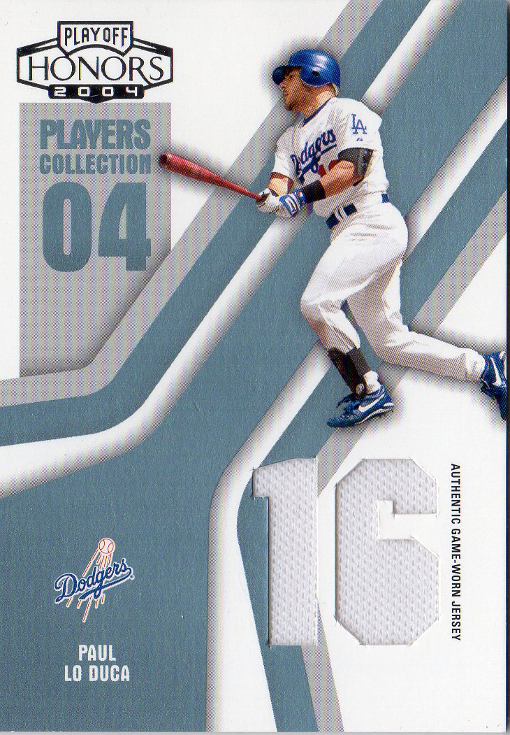 2004 Playoff Honors Players Collection Jersey Platinum Number #68 Paul Lo Duca