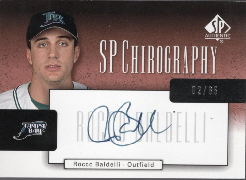 2004 SP Authentic Chirography Bronze #RB Rocco Baldelli