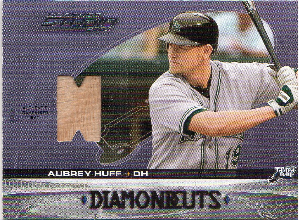 2004 Studio Diamond Cuts Material Bat #17 Aubrey Huff/200