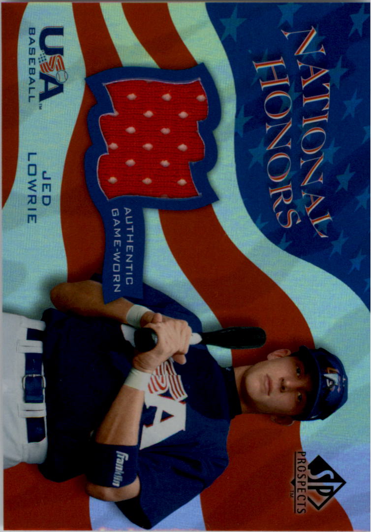 2004 SP Prospects National Honors USA Jersey #JL Jed Lowrie