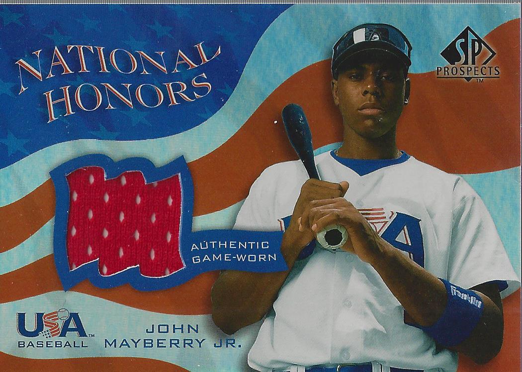 2004 SP Prospects National Honors USA Jersey #JM John Mayberry Jr.