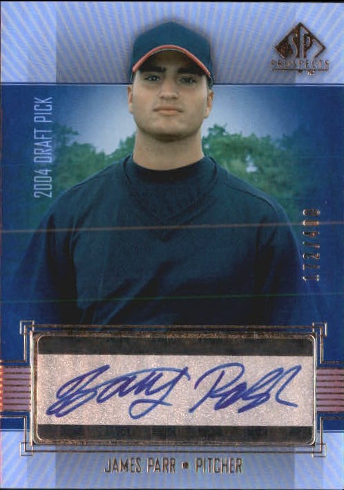 2004 SP Prospects #400 James Parr AU/400 RC back image